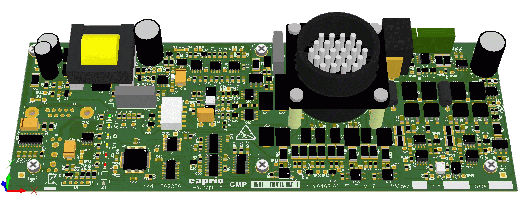 3D model of door control unit